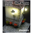 Green Stuff : Lampadaires classiques de MUR avec LED (10pcs)