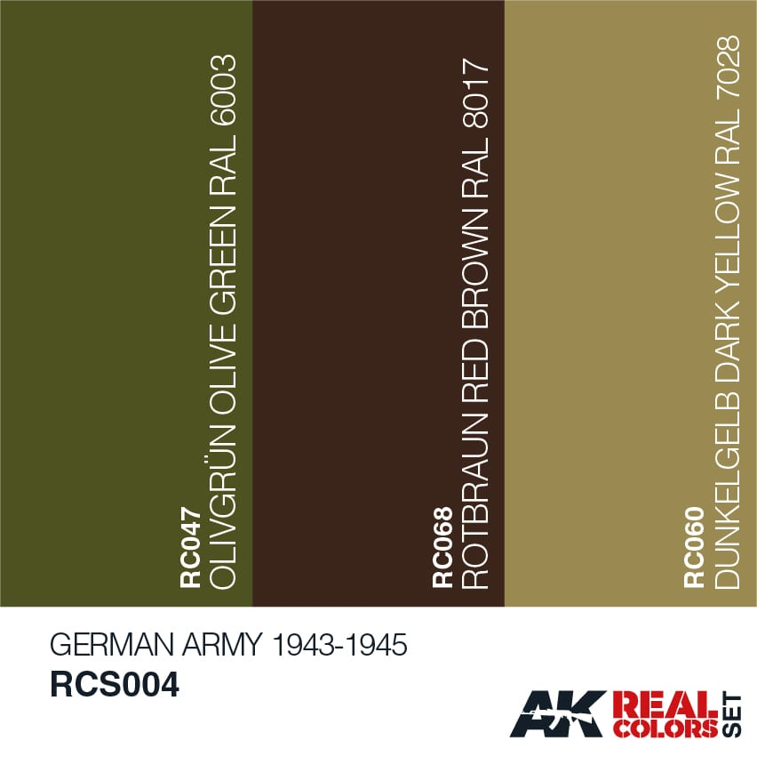 Ak : German Army - 1943-1945 │ Real Colors Paint Set