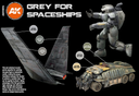 Ak : Grey for Spaceships (6pcs) │ 3rd Generation Acrylics