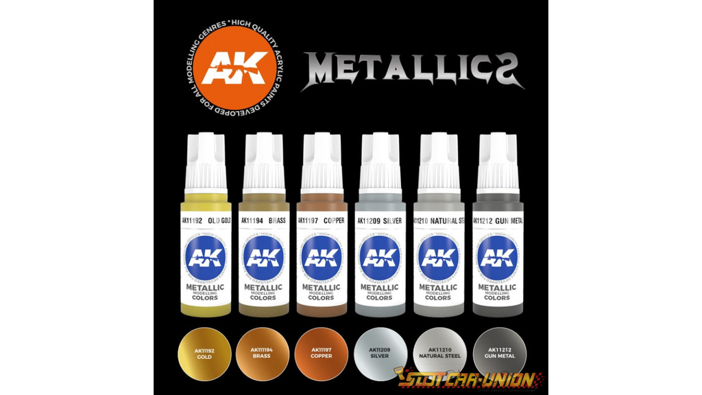 Ak : Metallics (6pcs) │ 3rd Generation Acrylics