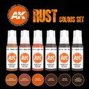 Ak : Rust Effect (6pcs) │ 3rd Generation Acrylics