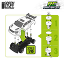 Green Stuff : Supports magnétiques pour carrosserie RC (4pcs)