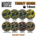 Green Stuff : Thorny Scrub - Spiky Burnt Yellow │ 14mm [48pcs]