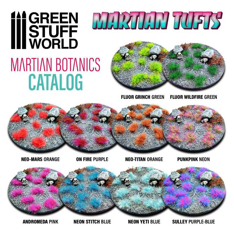 Green Stuff : Martian Tufts - Sulley Purple Blue │6mm [75pcs]