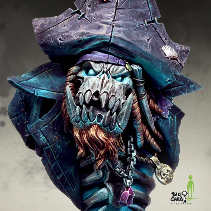 BigChild : Kapitain Albrork The Fourfold Damned │ Pirates Of the Storm Coast - Bust Series