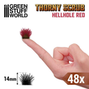 Green Stuff : Thorny Scrub - Hellhole Red │ 14mm [48pcs]