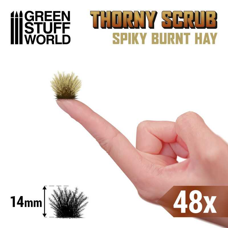 Green Stuff : Thorny Scrub - Spiky Burnt Hay │ 14mm [48pcs]