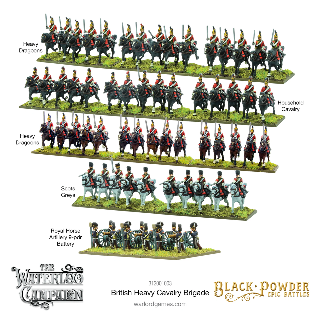 Black Powder Epic : British Heavy cavalry Brigade