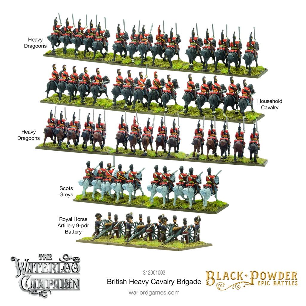 Black Powder Epic : British Heavy cavalry Brigade