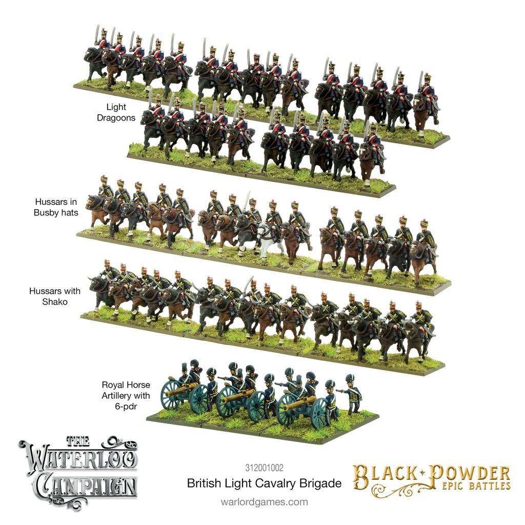 Black Powder Epic : British Light cavalry Brigade