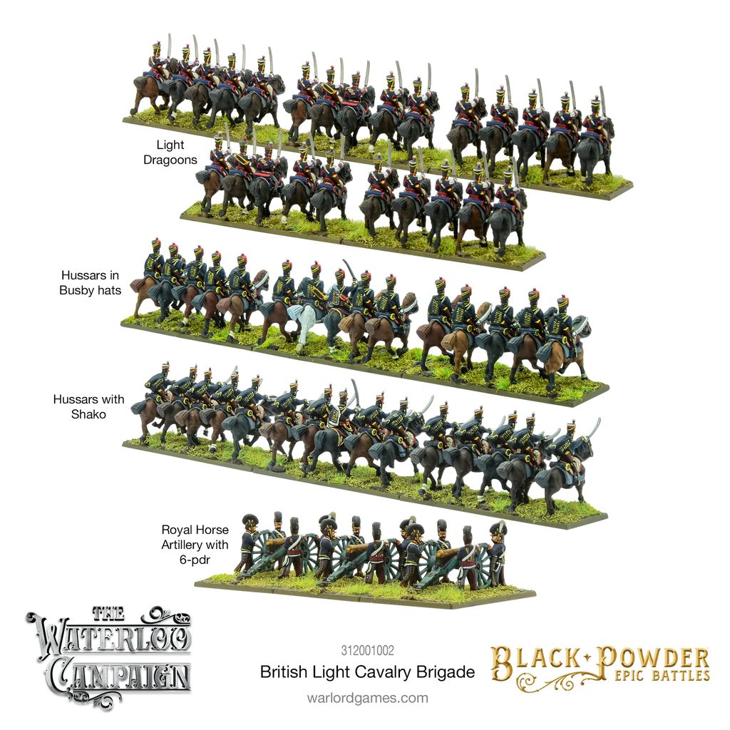 Black Powder Epic : British Light cavalry Brigade