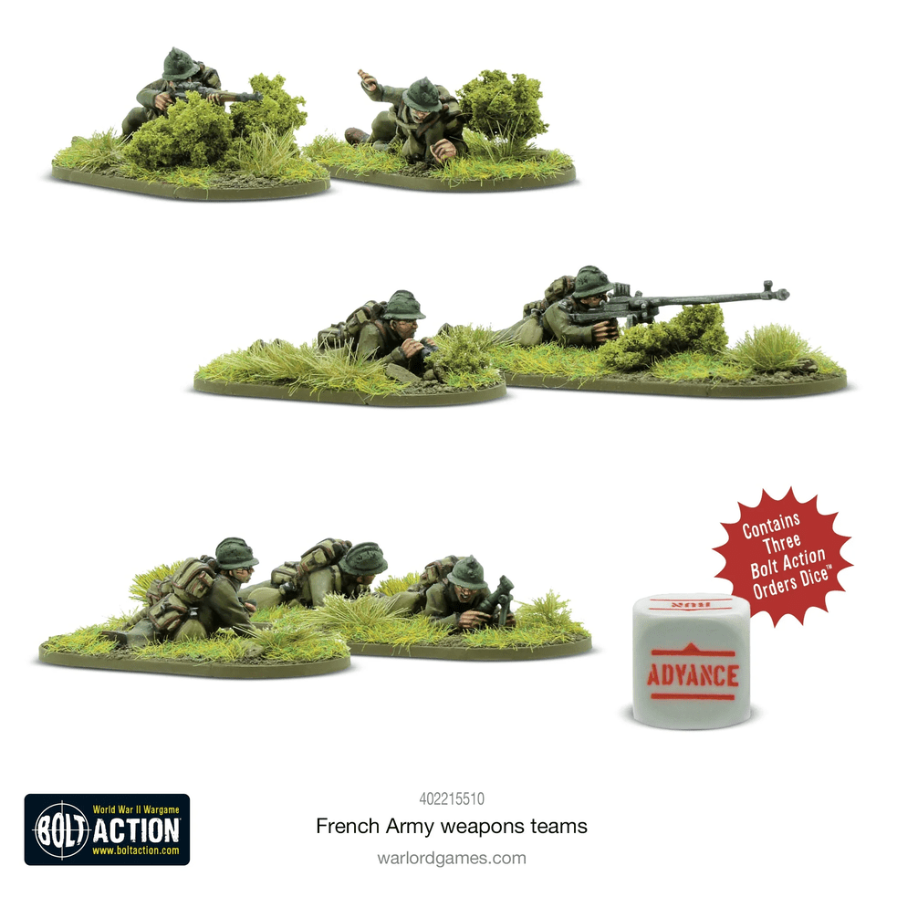 Bolt Action :  French Army weapons teams │ Early