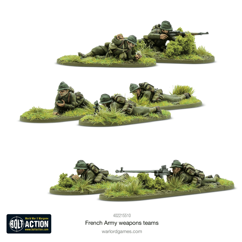 Bolt Action :  French Army weapons teams │ Early