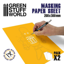 Green Stuff : Masking Paper Sheet 200x300mm (2pcs)