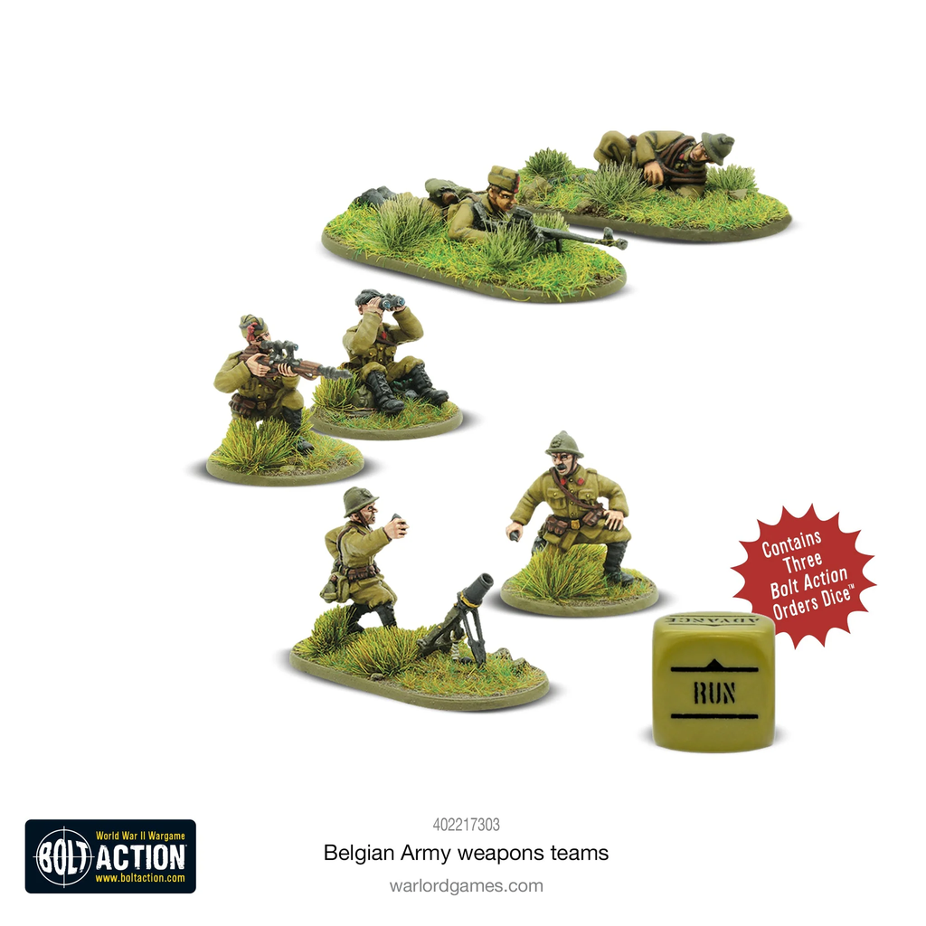 Bolt Action : Belgian Army Weapons Teams │ Early