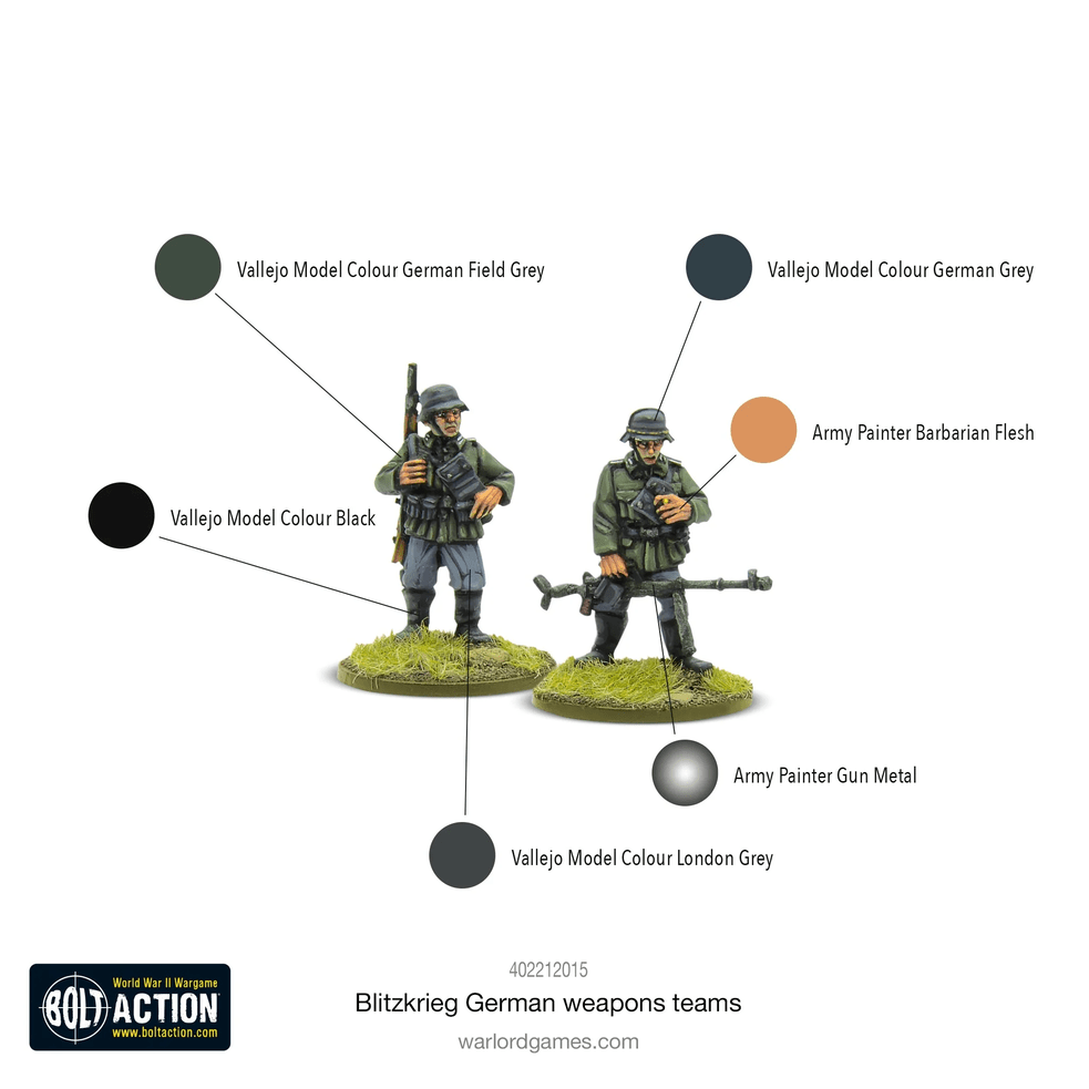 Bolt Action : Blitzkrieg German Weapons Teams │ Early