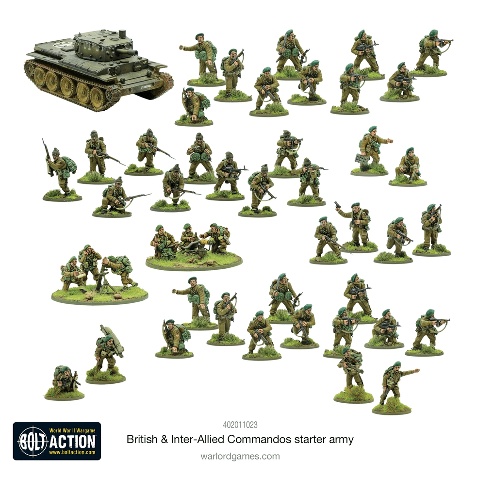 Bolt Action : British & Inter-Allied Commandos Starter Army │ Late