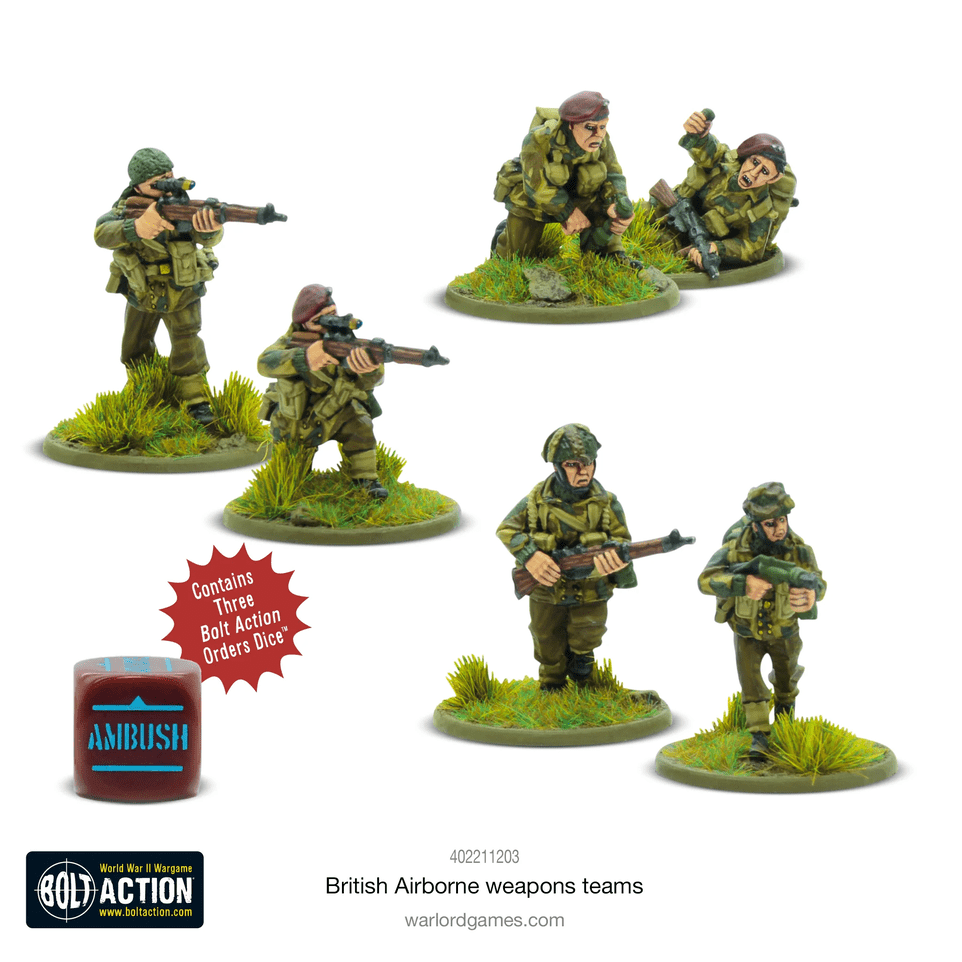 Bolt Action : British Airborne Weapons Teams │ Mid-Late