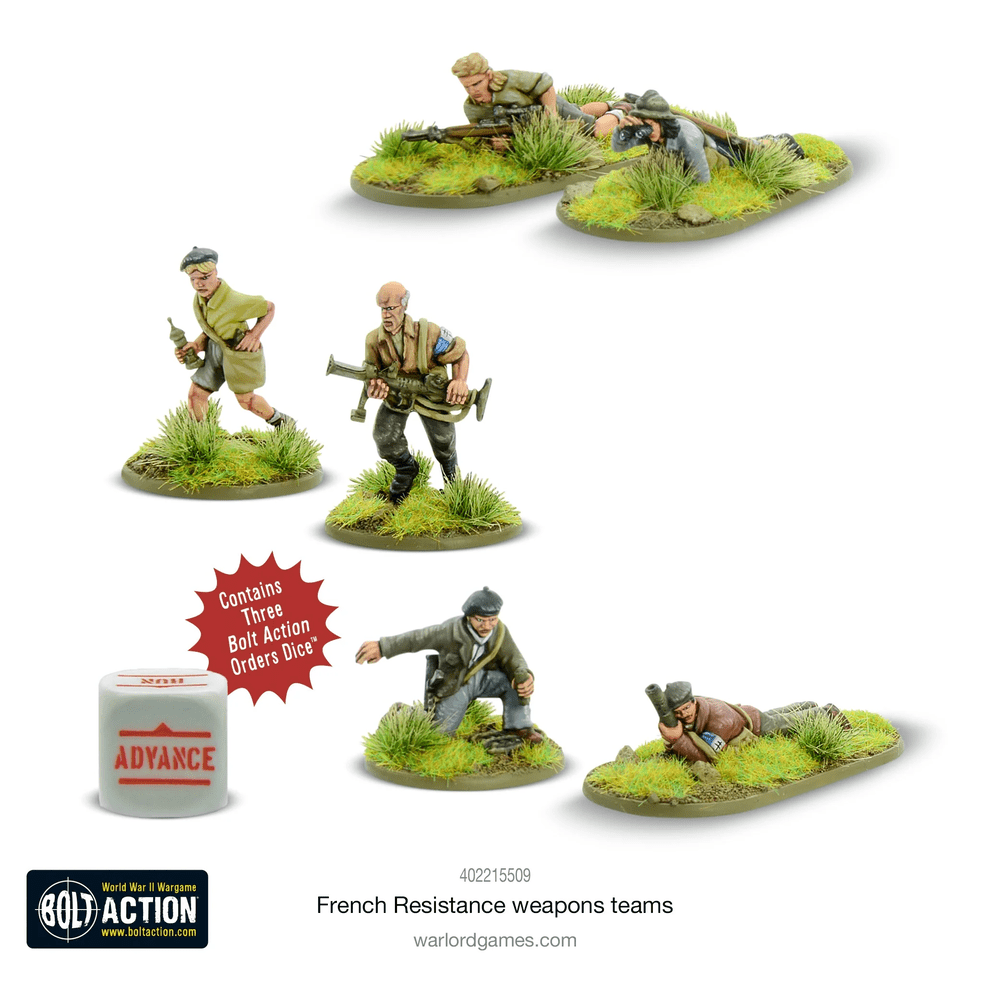 Bolt Action : French Resistance Weapons Teams │ Mid - Late