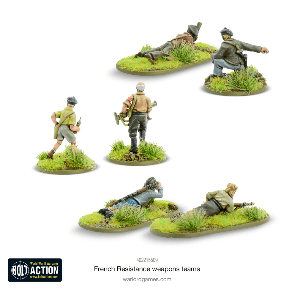 Bolt Action : French Resistance Weapons Teams │ Mid - Late