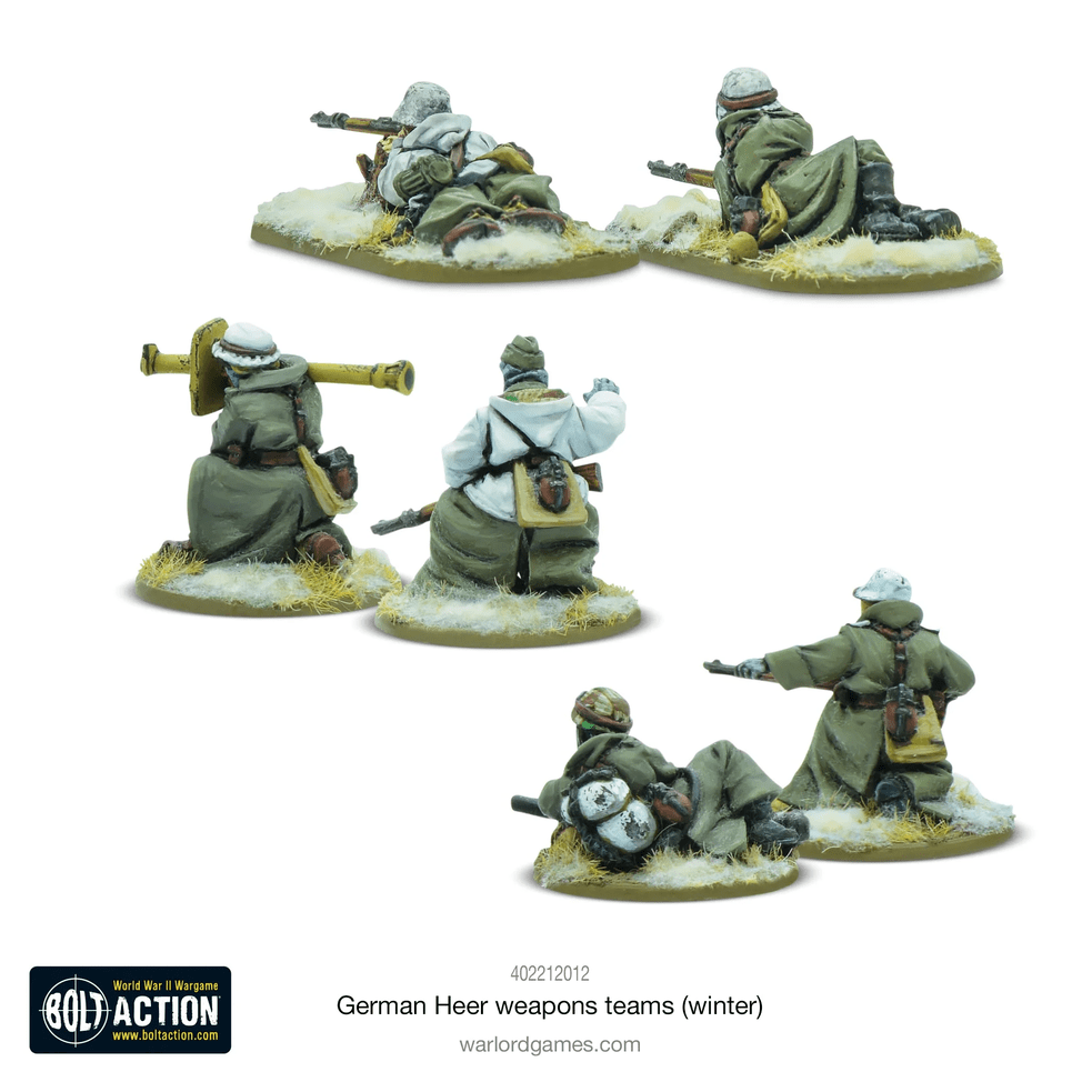 Bolt Action : German Heer Weapons Teams (Winter) │ Mid - Late