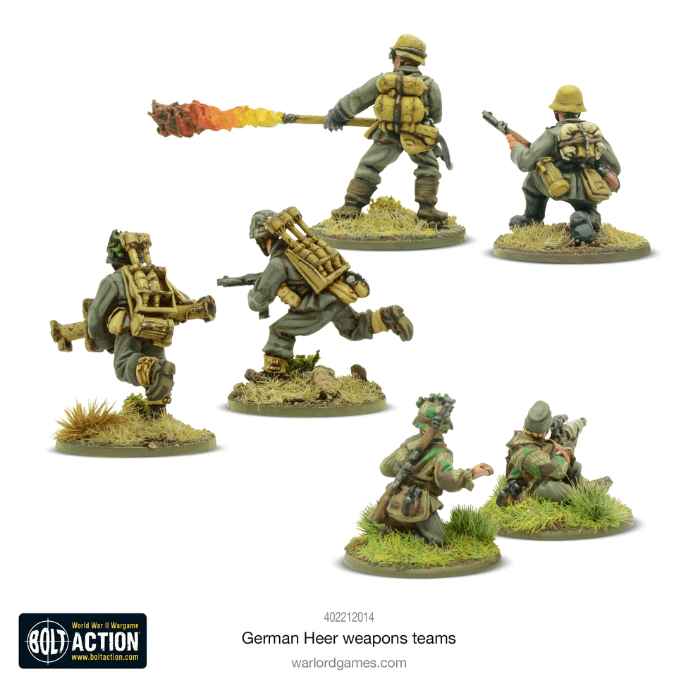 Bolt Action : German Herr Weapons Teams │ Mid - Late