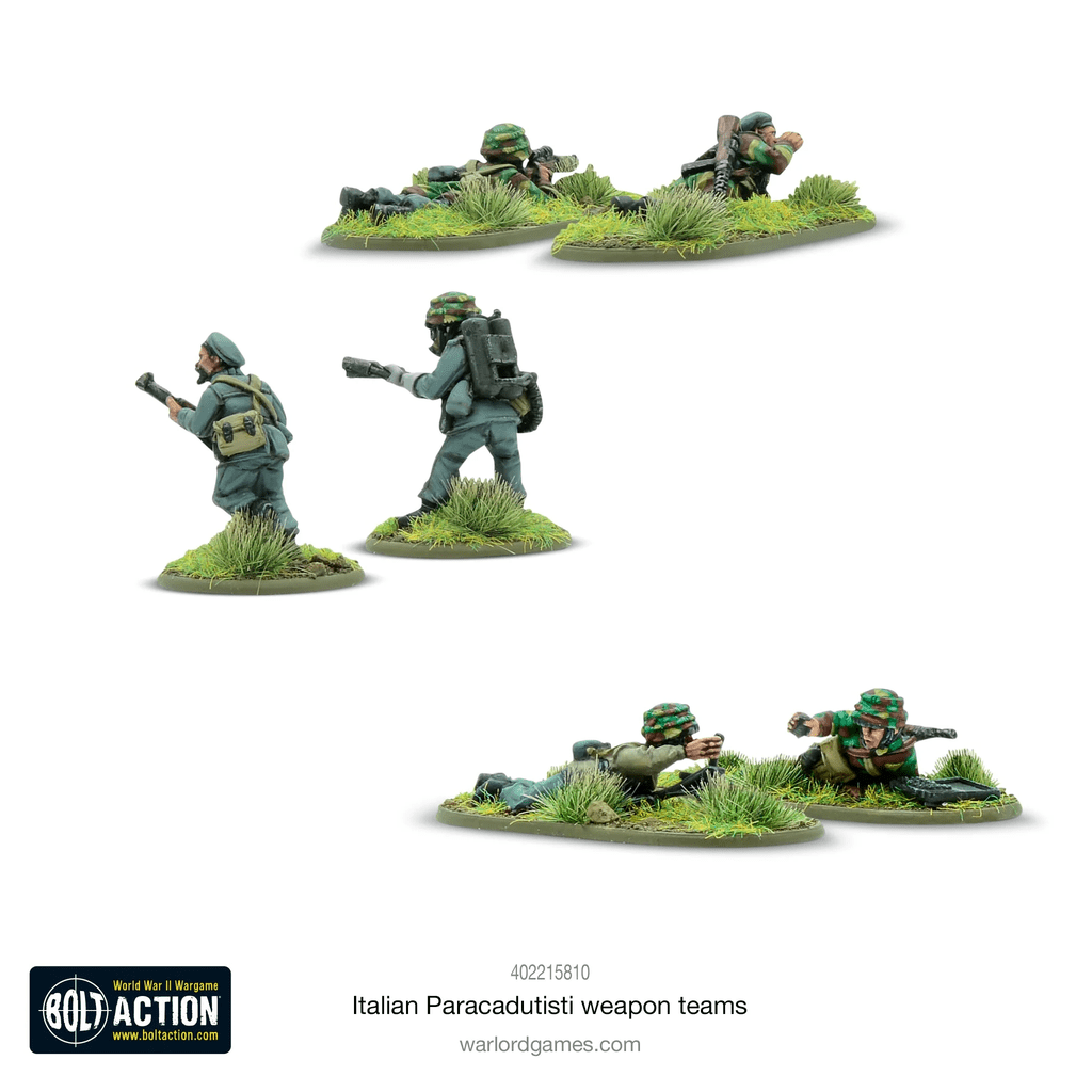 Bolt Action : Italian Paracadutisti Weapons Team│ Early - Mid - Late