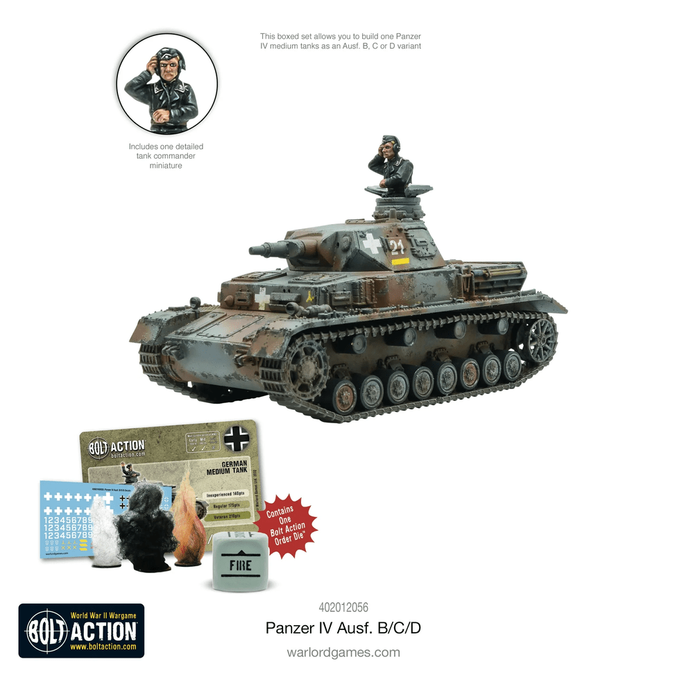 Bolt Action : Panzer IV Ausf. B/C/D 