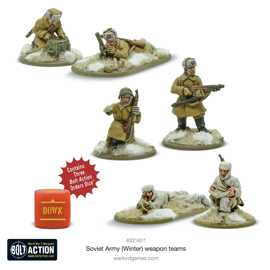 Bolt Action : Soviet Army Weapons Teams (Winter) │ Early - Mid - Late