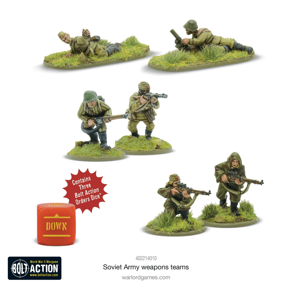 Bolt Action : Soviet Army Weapons Teams │ Early - Mid - Late