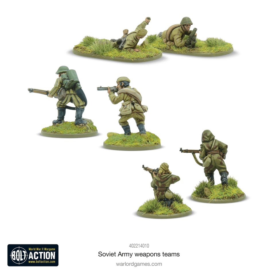 Bolt Action : Soviet Army Weapons Teams │ Early - Mid - Late