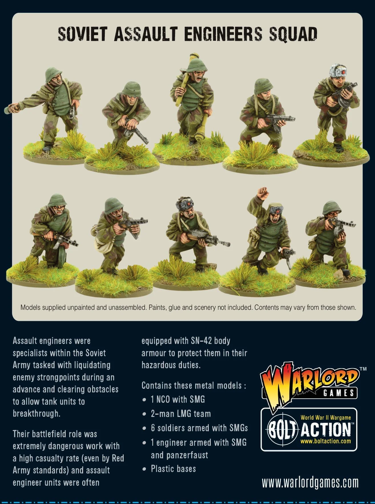 Bolt Action : Soviet Assault Enineers Squad