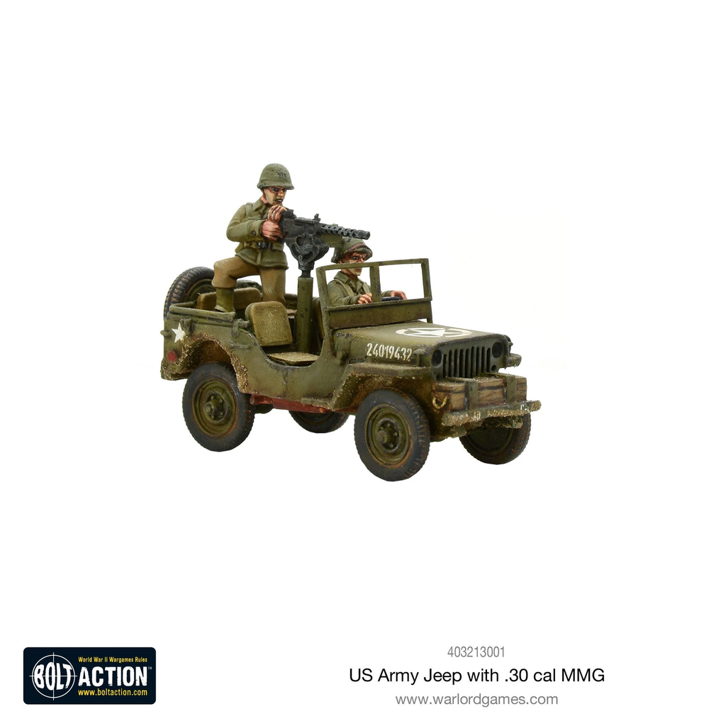 Bolt Action : U.S. Army Jeep With 30 Cal MMG