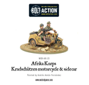 Boltaction : Afrika Korps Kradschutzen motorcycle and sidecar