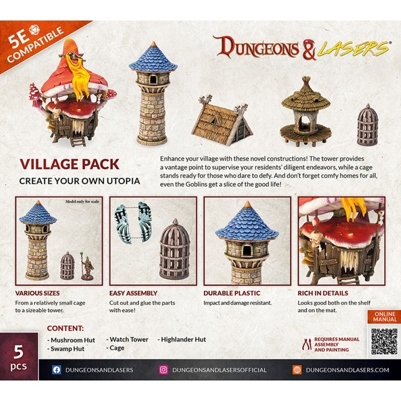 Dungeon & Lasers : Village Pack │ 5E Compatible