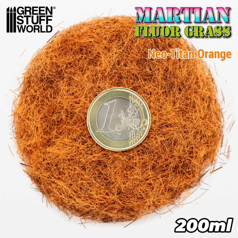 Green Stuff : Flocage Neo-Titan Orange (200ml) │ 4-6mm Martian Flock - Terrain Series