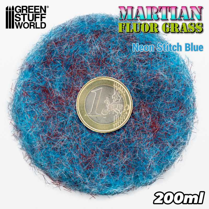 Green Stuff : Flocage Neon Stitch Blue (200ml) │ 4-6mm Martian Flock - Terrain Series