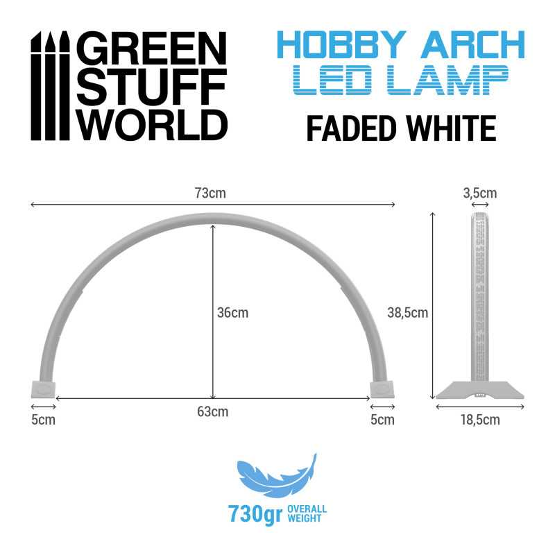 Green Stuff : Lampe LED Arche │ Faded White