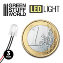 Green Stuff : Leds 3mm - Blanc Chaud (10pcs)