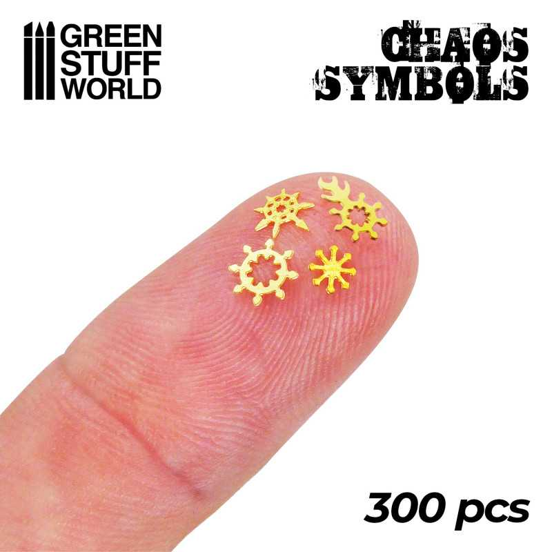 Green Stuff : Runes et Symboles Chaos (300 pcs)