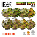 Green Stuff : Shrub Tufts 6mm - Marron