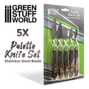 Green Stuff : Set de Palette (5pcs)