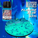 Green Stuff : GEL Salpicaduras AZUL FLUOR / Splash Gel - 30ml - FLAMING Fluor BLUE