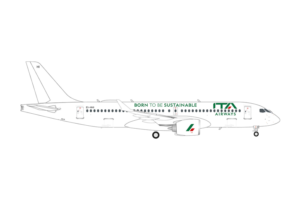 Herpa : ITA Airways Airbus A220-300 Born to be Sustainable – EI-HHI