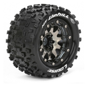 Louise RC : Pneu MT Uphill MFT sur Jante Chrome Noir Bead-Lock  (2.8) - HEX 12mm - Offset 1/2 │ 4WD [Front/Rear]