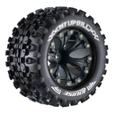 Louise RC : Pneu MT Uphill sur Jante Noir (2.8) - HEX 12mm │ 2WD [Front] 4WD [Front/Rear]