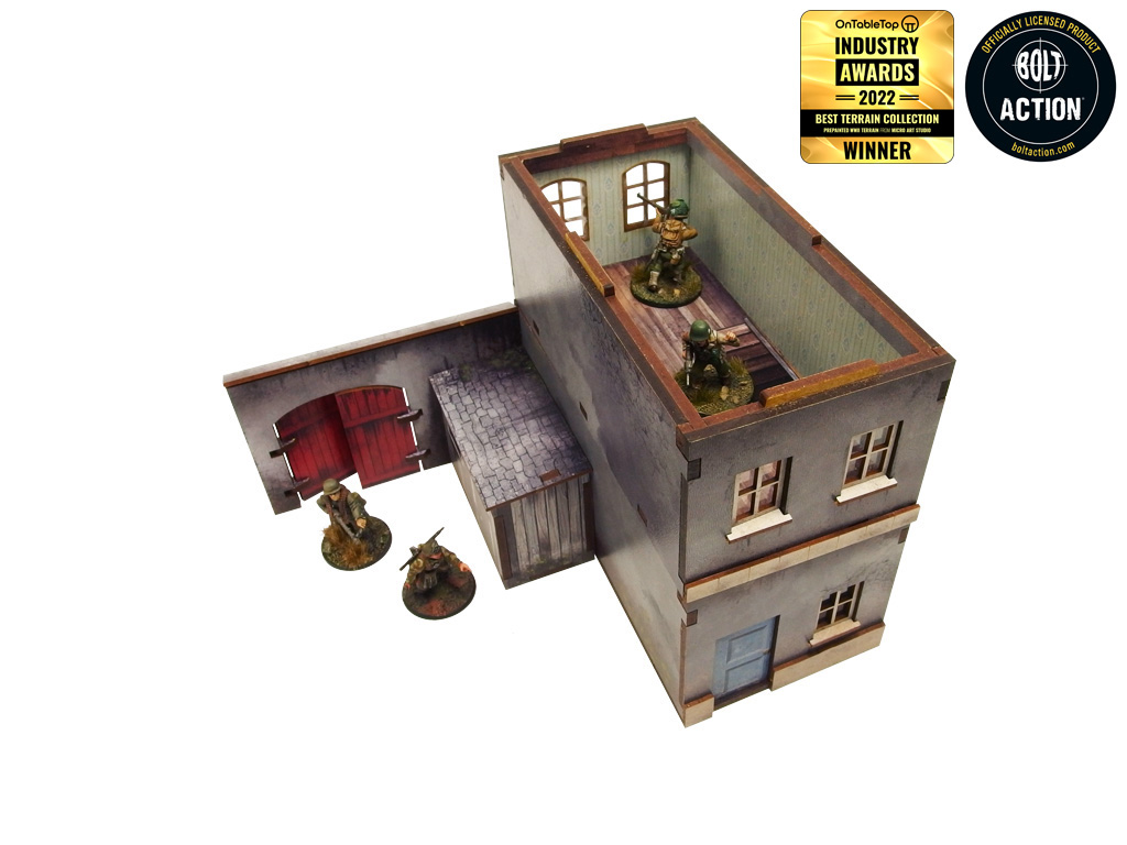 Micro Art Studio : WW2 Normandy Townhouse 1 │ Pre Painted