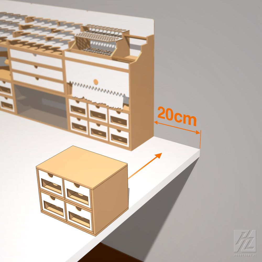 Hobbyzone : Module à tiroir (4pcs) │ OMs01a