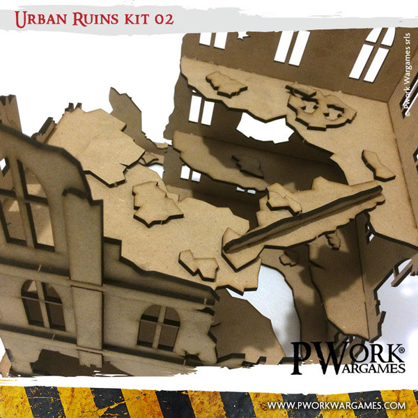 PWork Wargames : Urban Ruins Kit 02