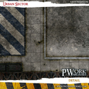 PWork Wargames : Urban Sector │ 90x90cm - Mouse Pad